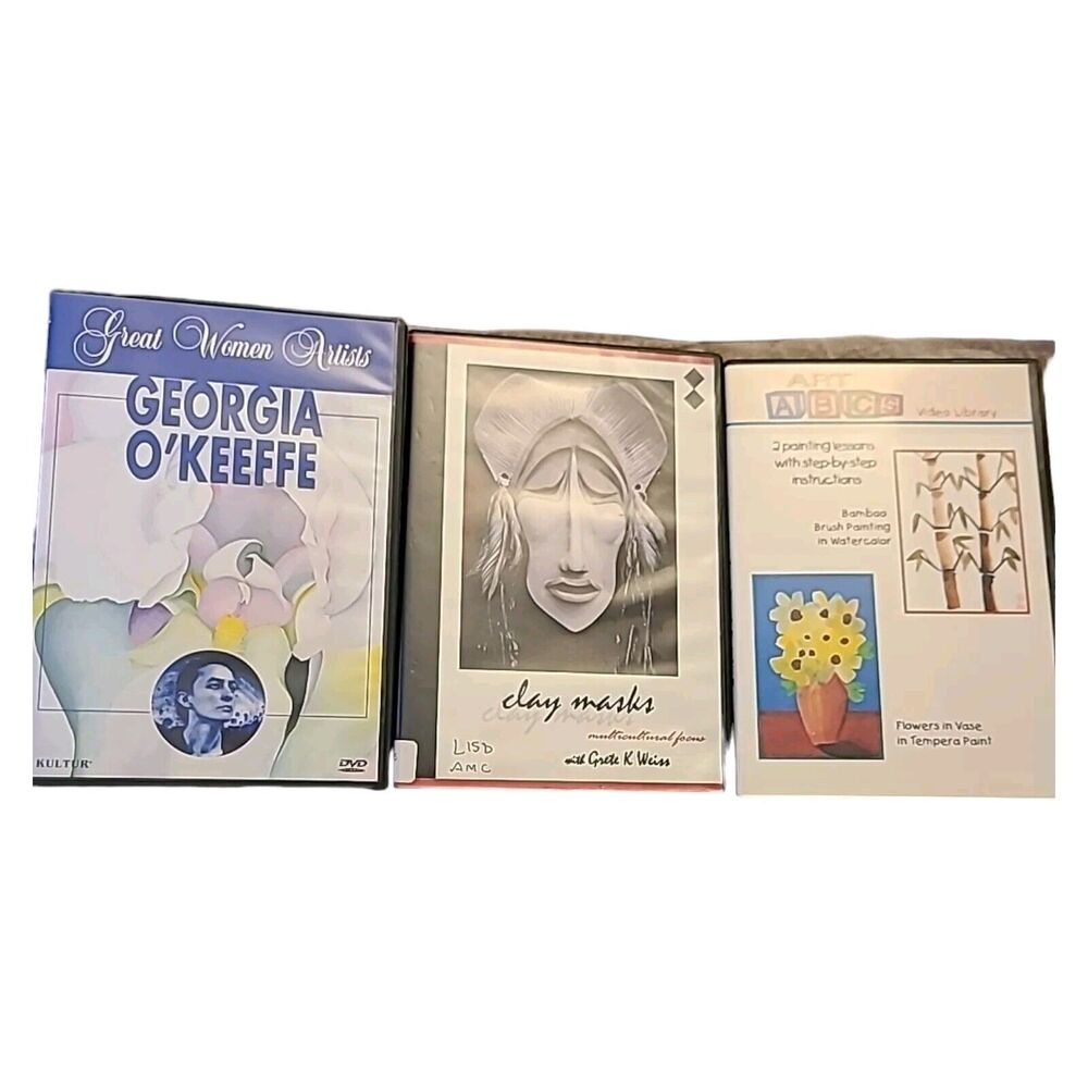 Lot of 3 Art/Artist Educational DVDs Children's‎ Home School Art Class
